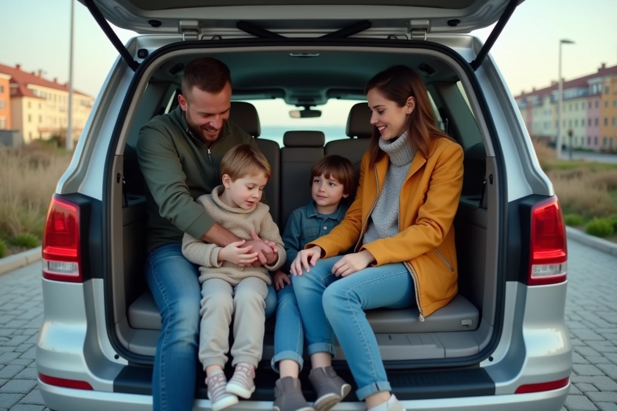 Famille vérifiant l