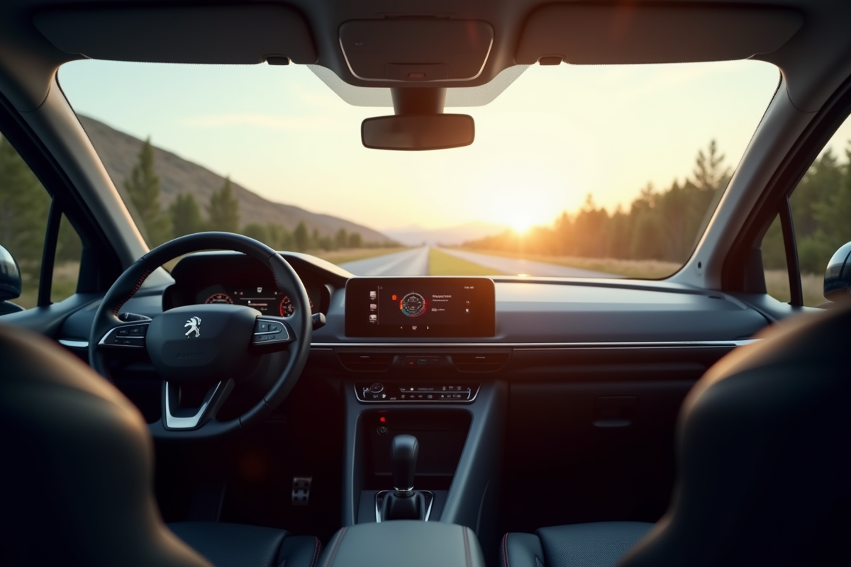 Intérieur Peugeot Rifter 2024 vue du conducteur en lumière naturelle